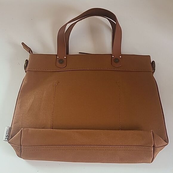 Feed Eleanor Canvas Eleanor Bag Ochre (Burnt Orange) Brown & Black - Picture 4 of 14